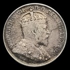 1904 Canada 5 Cents Coin   925 Silver  King Edward Vii  Two Maple Boughs   Crown