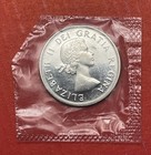 1964 Canada 80  Silver 50 Cents  Half Dollar  Prooflike Unc   In Original Cello 