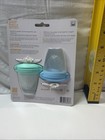Munchkin Silicone Baby Food Feeder  Solids   Purees  2-pack  Blue mint