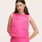 Size M - L   Women s Bow Shell Tank Top Pink   Kate Spade Ny X Target New