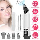 Rechargeable Facial Pore Blackhead Remover Vacuum Suction Extractor W  5 Probes