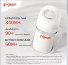 Pigeon Silicone Nipple  m  With Latch-on Line   3months   4ps  Natural Feel