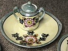 Vintage 8 Piece Child Doll Mini Porcelain Tea Set Pieces Japan Luster W Flowers