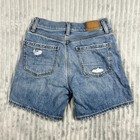 American Eagle 90s Boyfriend Bermuda Shorts Women s 000 Distressed 5 5  Comfort