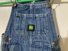 John Deere Logo Toddler Size 2t Blue Denim Bib Overalls