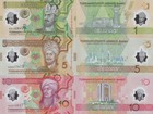 Turkmenistan Set 3 1 5 10 Manat 2025 2026 P New Unc Lot 5 Pcs Aa First Prefix