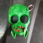 Zombie Skull Self Defense Key Chain Green