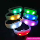 100x Glow Bracelet With 24 Keys Remote Control Light Up Sound Activated Wireless
