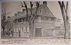 Extremely Rare 1907 Canceled 1 Cent Benjamin Franklin Stamp-photo topo Postcard 