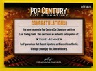 2020 Leaf Pop Century Cut Signature Kylie Jenner Autograph