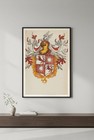      Family Crest Art Poster - Vintage Coat Of Arms 2023 - 24x36    Print - Premium