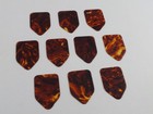 Pentagon Plectrums 10 Tortoiseshell Celluloid Picks Bert Weedon Style 3 Gauges