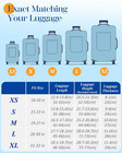 Retro Luggage Cover With Storage Pocket 28-30 Inch Travel Stamp