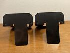 Universal 54051 Heavy Gauge Steel Standard Economy Bookends Black  1 Pair  Used