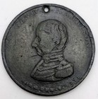1840 Hard Times Token W h  Harrison The People s Choice Ht-820 R-6 White Metal