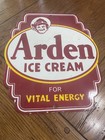 Nice Arden Ice Cream For Vital Energy Porcelain Sign