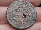 1852 Braided Hair Large Cent Penny- Vg Details  Holed