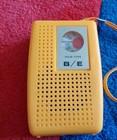 Vintage New Best Ever Solid State 10 Portable Transistor Radio Yellow With Box 
