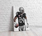 Charles Woodson Los Angeles Raiders Poster  Canvas  Football Print  Sports Art
