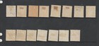 Iceland Collection 1876-1920 15 Official Stamps  King Fredrick   Christian Used