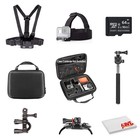 Basic Action Camera Accessory Kit Bundle With - 64gb Micro Sd Card