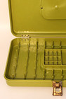 Vintage Wil-hold Sewing Box Caddy Green Wilson Mfg  Usa Plastic Spool Keeper