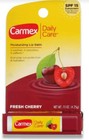 Carmex Daily Care Moisturizing Lip Balm Stick  Fresh Cherry Spf 15  0 15 Oz  3pk