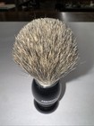 Perfecto 100  Pure Badger Shaving Brush-black Handle- Engineered For Black 