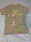 Michael Jackson Dangerous World Tour 1992 Graphic Beige Acid Wash T-shirt M