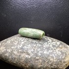 Ancient Pre Columbian Jade Tube Pendant Combine Shipping  596