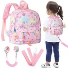Toddler Backpack Leash With Anti Lost Wrist Link  Cute Mini Child Walking Har   