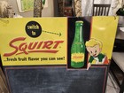 Original Squirt Soda Advertising Menu Board