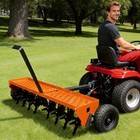 48 plug Aerator Tow Behind - Heavy Duty Lawn   Farm Aerator W 32 Steel Tines