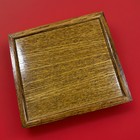 Wooden Trinket Box Oak Veneer And Trim 5 3 4    X 5 3 8    Brass Hinges Felt Inside