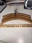 Wooden Round Hangers Set Of 6 1 Advertising They Are 1 2    Thick 16-17    W Vintage