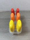 6 Ice Pops Brand Popsicle Mold Set Diy Dessert Cream Frzn Pops In Primary Colors