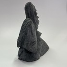 First Nations Inuit Carved Stone Sculpture Faces Signed Joe Aulatjut  arviat 