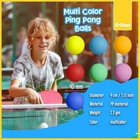 6 Pcs 40 Mm Ping Pong Balls Yard Pong Balls Table Tennis Balls Bulk Colorful