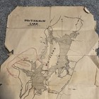 Vintage 1953 Pawtuckaway Lake Nottingham New Hampshire Paper Map Ephemera 