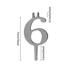 Reusable Number Birthday Candle Holder Set Metal Number 0 9 Cakes Candle Holders