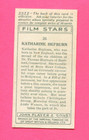 1934 John Player   Sons Film Stars 1st Series Tobacco Card  26 Katharine Hepburn