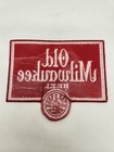 Vintage Old Milwaukee Beer Patch Embroidered Red White Logo 5 x6 