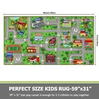 Green Car Road Kid Rug Carpet Playmat For Playoom Traffic Road Kids Play Mat    