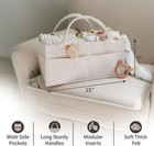Putska Baby Diaper Caddy Organizer - Nursery Storage Basket Regular  Mocha 