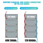12v 200ah Lifepo4 Lithium Battery For Solar Back Up System Marine Build In Bms