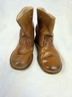 Vintage Childs Leather Cowboy Boots With Box 1960-1970