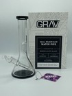 Grav 8  Small Beaker Base Glass Water Pipe W  Black Accents
