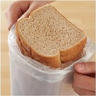 Plastic Bread Box Clear With Gray Lid 5 25x5 25x13 62in