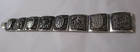 Rare Antique Sterling Chinese Import 20th Century Panel Bracelet 45 2 Gr  6 7 8 