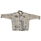 Vintage Acid Wash Denim Jacket The Clothing Academy Size Large Button Front